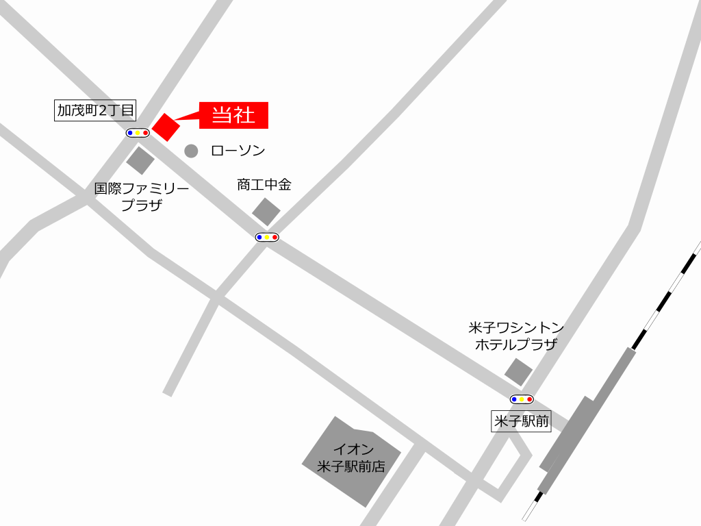 米子本社地図
